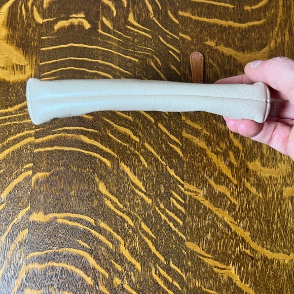 Coach Champagne Pleated Leather Wristlet/Clutch - Picture 3 of 7